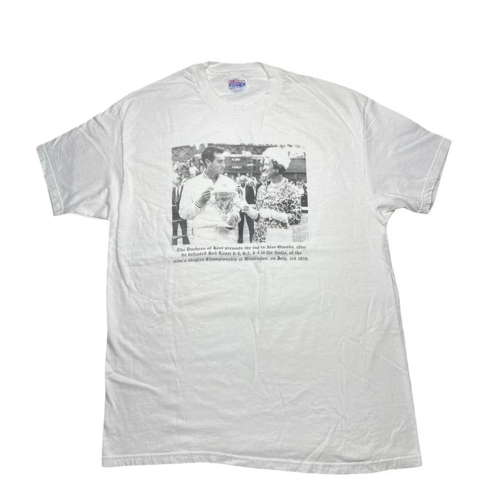 Vintage‎ 90s ALEX OLMEDO Wimbledon tennis shirt